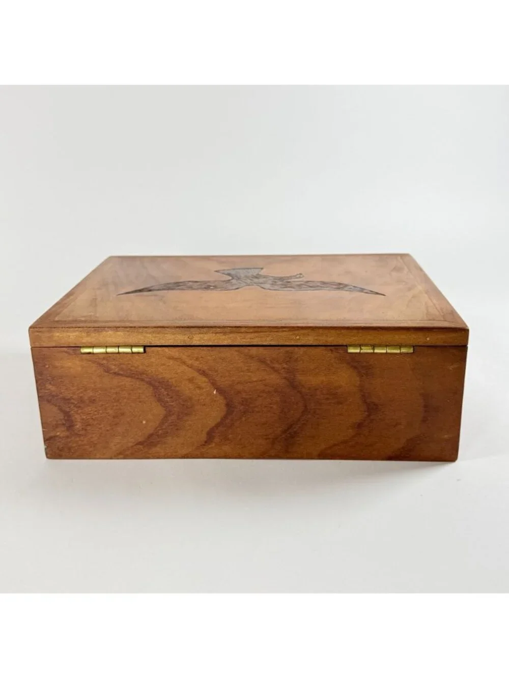 Wooden Keepsake Trinket Box Eagle Isaiah 40:31 Religious Christian Verse Decor